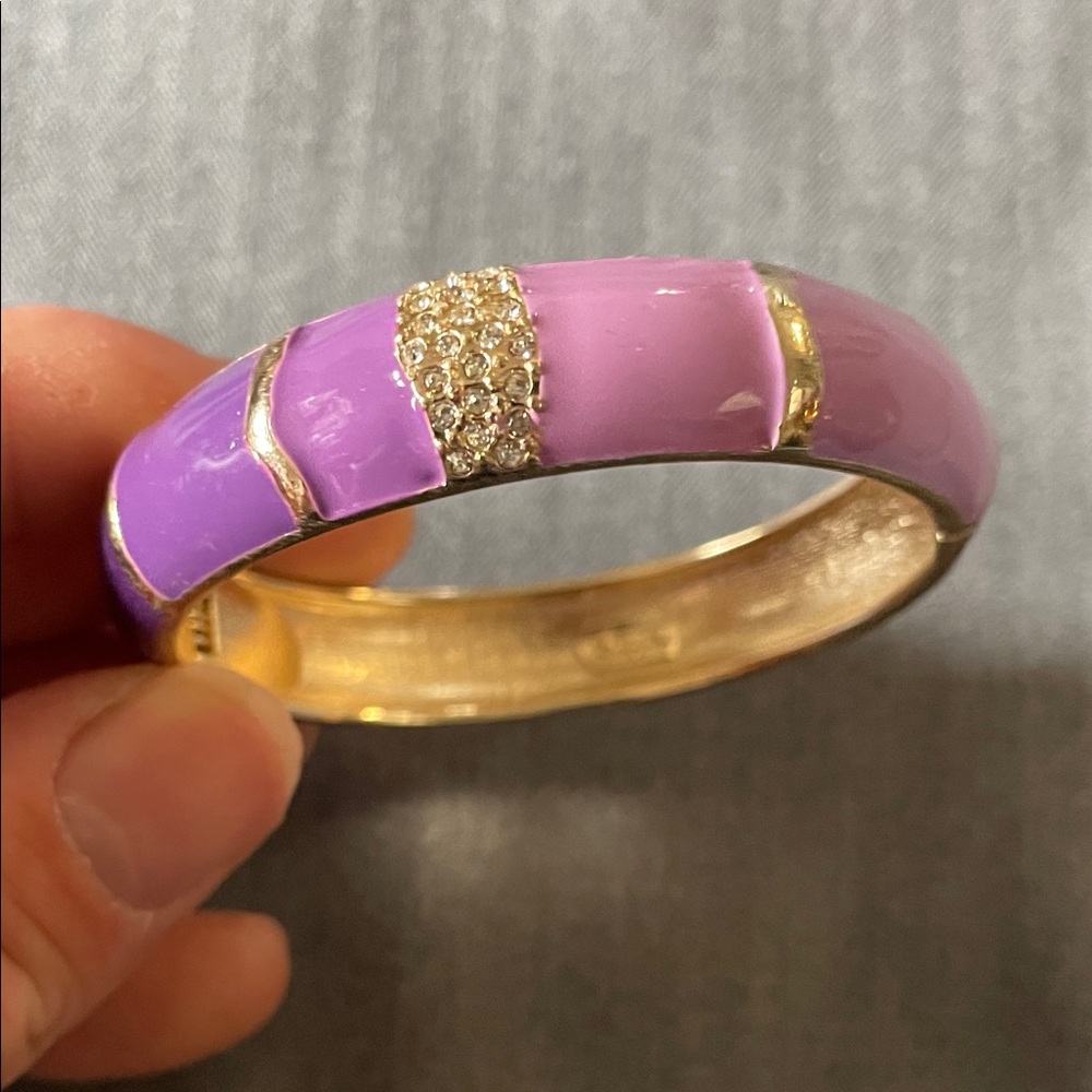 Sequin Hearts Purple and Pink Bracelet